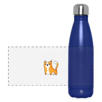 I function best under pressure - Panoramic Thermal Bottle 500 ml - dark blue  - Front
