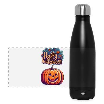 Halloween - Gourde isotherme panoramique 500 ml - noir - Devant