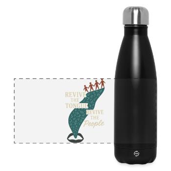 Revitalisation des langues autochtones Locuteurs natifs - Gourde isotherme panoramique 500 ml - noir - Devant
