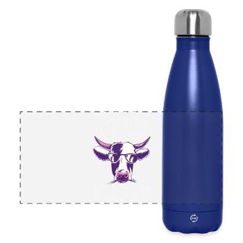 Anstaltsleitung Chef Leitung - Panorama Isolierflasche 500 ml - Dunkelblau  - Vorne