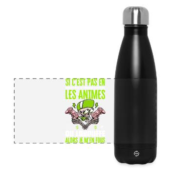 Si C'est Pas En Rapport Avec Les Mangas Jeux Vidéo - Gourde isotherme panoramique 500 ml - noir - Devant
