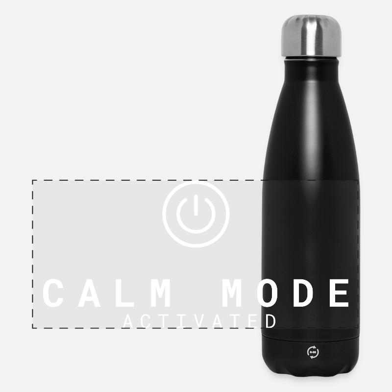 Calm Mode Activated | Relaxation & Nervous System - Panoramic Thermal Bottle 500 ml - black