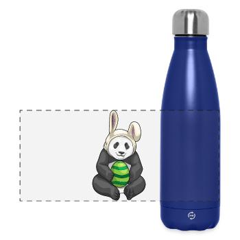 Oreilles de lapin de Pâques panda - Gourde isotherme panoramique 500 ml - bleu foncé  - Devant
