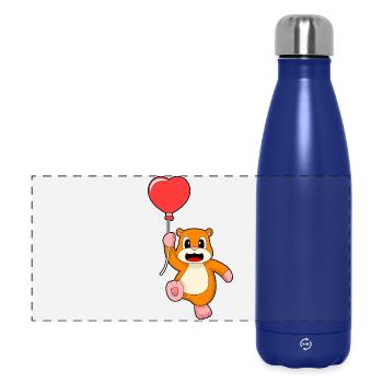 Ballon Hamster - Gourde isotherme panoramique 500 ml - bleu foncé  - Devant