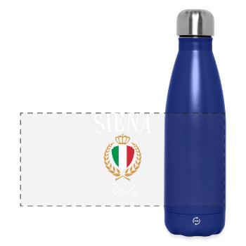 Couronne aux armoiries de Sienne (Italie) – Souvenir de voyage - Gourde isotherme panoramique 500 ml - bleu foncé  - Devant