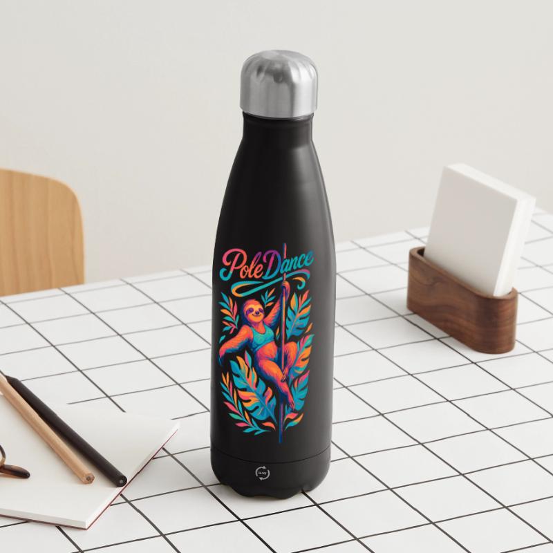 Pole Dance Sloth Pole Dancer Funny Gift Panoramic Thermal Bottle 500 ml