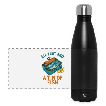 Retro Sardine Slice – Summer Pop - Panorama Isolierflasche 500 ml - Schwarz - Vorne