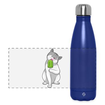 Cat popsicles - Panoramic Thermal Bottle 500 ml - dark blue  - Front