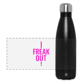 Freak Out - Panorama Isolierflasche 500 ml - Schwarz - Vorne
