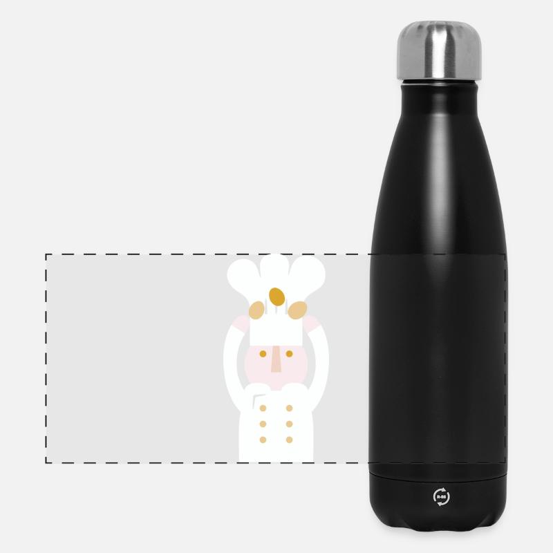 Yes, Chef l no text - Panoramic Thermal Bottle 500 ml - black