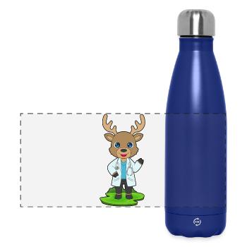 Stéthoscope Reindeer Doctor - Gourde isotherme panoramique 500 ml - bleu foncé  - Devant