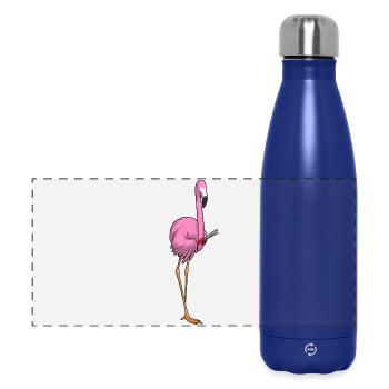 Flamingo Coiffeur Pince à cheveux - Gourde isotherme panoramique 500 ml - bleu foncé  - Devant