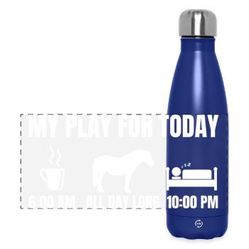 Riding plan - Panoramic Thermal Bottle 500 ml - dark blue  - Front