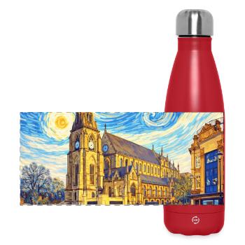Bury England Starry Night Style - Panoramic Thermal Bottle 500 ml - red - Front