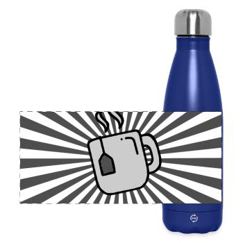 Sunburst Tea tasse de thé gris blanc-lever de soleil - Gourde isotherme panoramique 500 ml - bleu foncé  - Devant