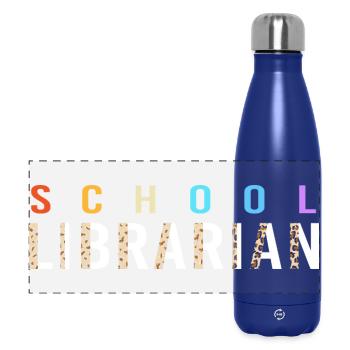 Bookworm Library Reading - Panoramic Thermal Bottle 500 ml - dark blue  - Front