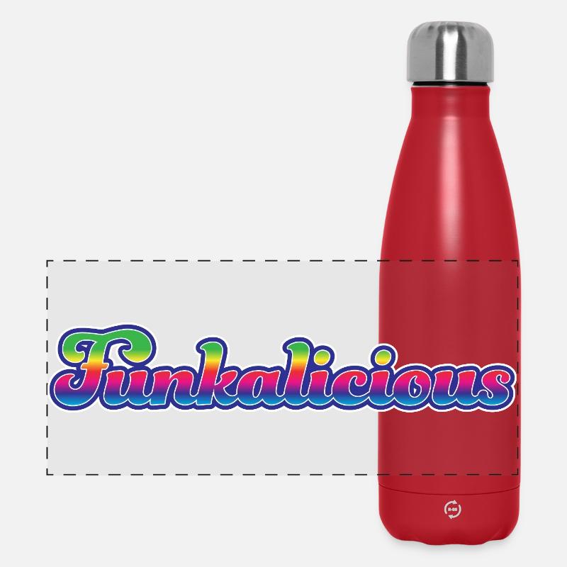 Funkalicious - Gourde isotherme panoramique 500 ml - rouge