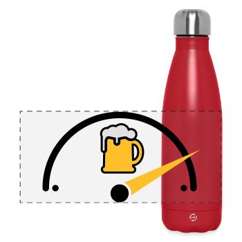 Bier full - Panoramic Thermal Bottle 500 ml - red - Front