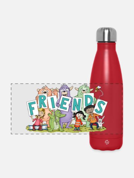 friends - Panorama Isolierflasche 500 ml - Rot