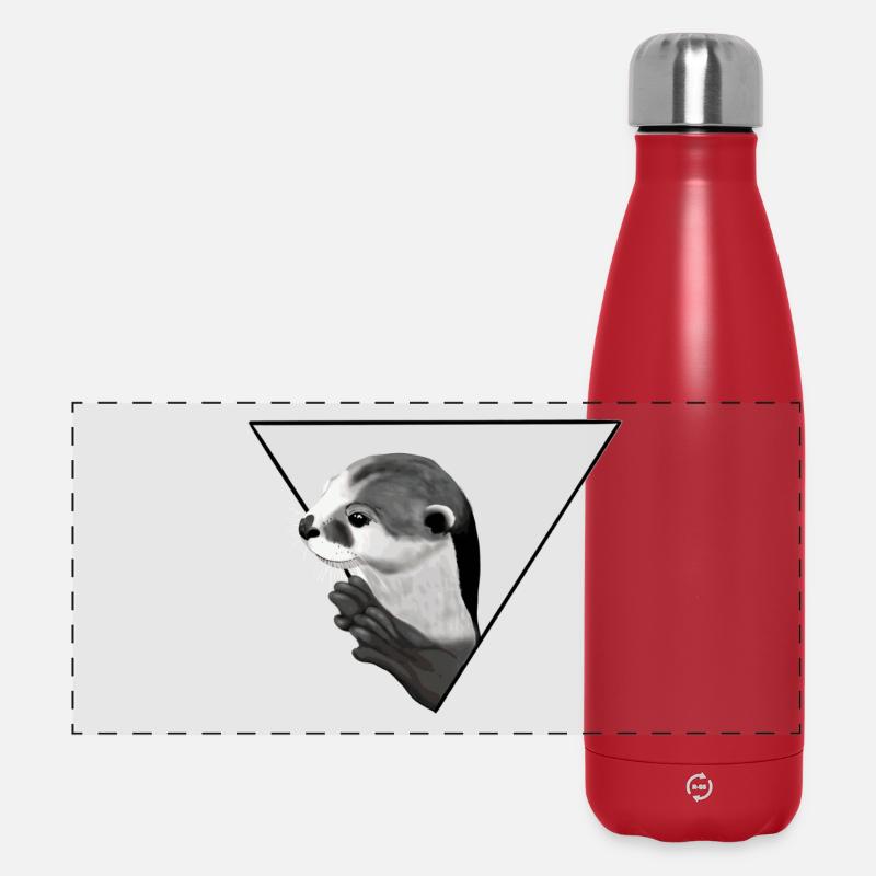 Otter - Panorama Isolierflasche 500 ml - Rot