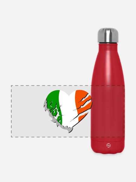 Irland - Irland - Panorama Isolierflasche 500 ml - Rot