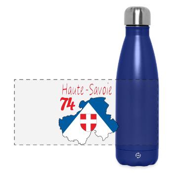 Haute-savoie - Gourde isotherme panoramique 500 ml - bleu foncé  - Devant