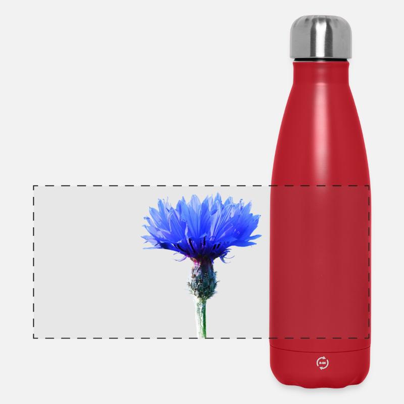 Bleuet - Gourde isotherme panoramique 500 ml - rouge