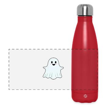 Kuscheliger Geisterfreund süßes Gespenst - Panorama Isolierflasche 500 ml - Rot - Vorne