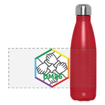 DM-Logo 2026_new - Panorama Isolierflasche 500 ml - Rot - Vorne