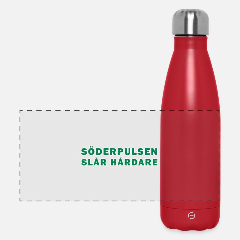 The southern pulse hits harder - Panoramic Thermal Bottle 500 ml - red