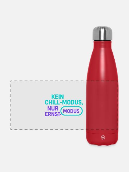 Ernst Mode ohne Chill - Panorama Isolierflasche 500 ml - Rot