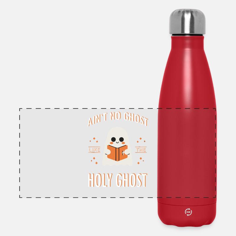 Holy Ghost Halloween Gespenst - Panoramic Thermal Bottle 500 ml - red
