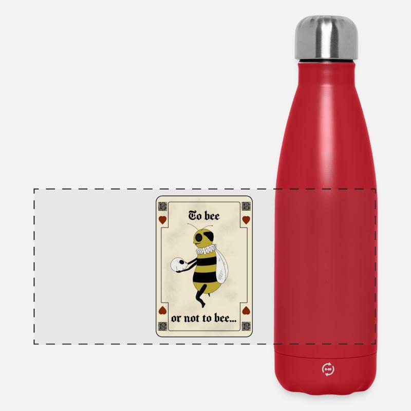 to be or not to bee - Panorama Isolierflasche 500 ml - Rot