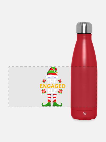 Elfe Elf Weihnachtsgeschenk - Panorama Isolierflasche 500 ml - Rot