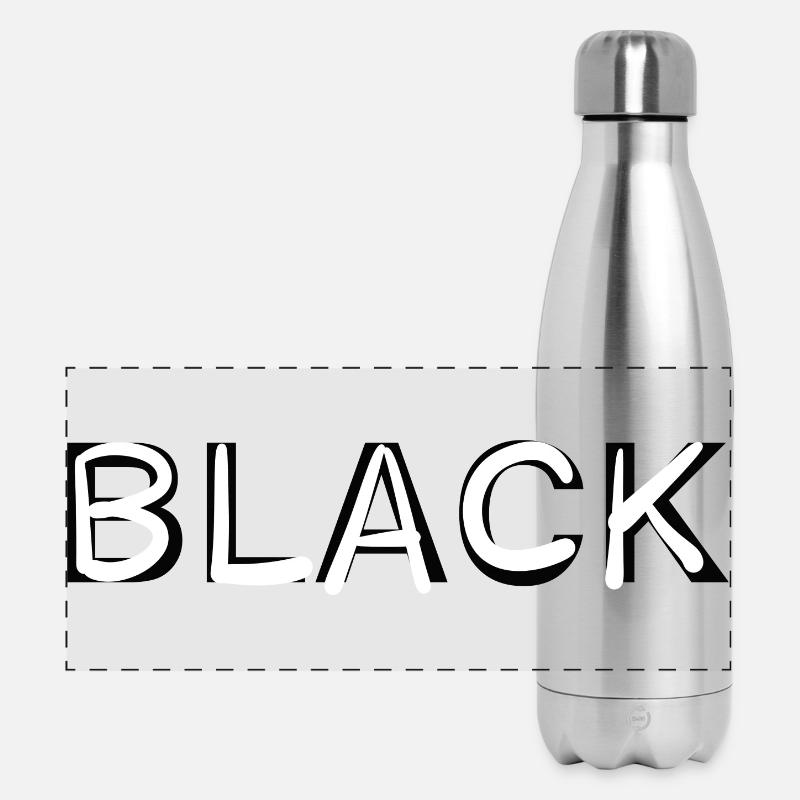 BLACK - Panorama Isolierflasche 500 ml - Lightsilver