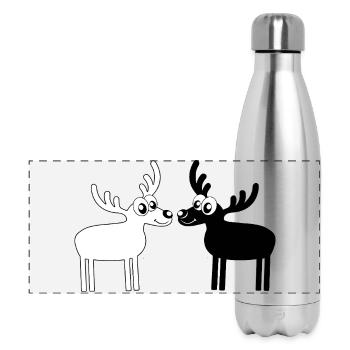Elks - Panoramic Thermal Bottle 500 ml - silver - Front