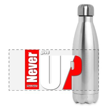 Ne jamais abandonner - Gourde isotherme panoramique 500 ml - argent clair - Devant