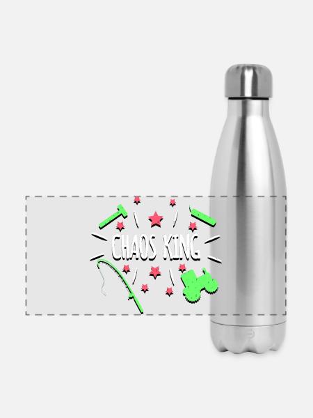 Chaos King - Panorama Isolierflasche 500 ml - Lightsilver