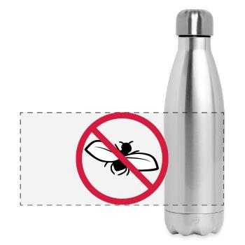 Fly Forbidden Shield - Panoramic Thermal Bottle 500 ml - silver - Front