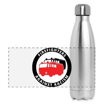 Firefighters Against Racism Symbol - Panorama Isolierflasche 500 ml - Lightsilver - Vorne