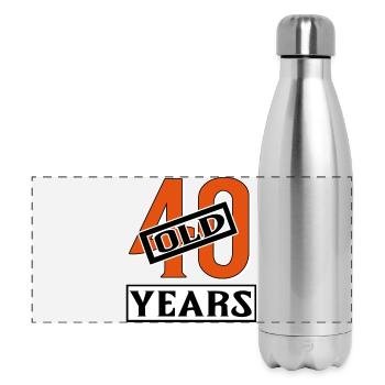 40 years old forty birthday - Panorama Isolierflasche 500 ml - Lightsilver - Vorne