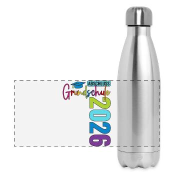 Abschluss Grundschule 2026  - Panorama Isolierflasche 500 ml - Lightsilver - Vorne
