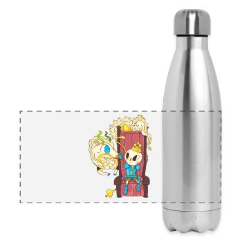 Dragon and onion - Panoramic Thermal Bottle 500 ml - silver - Front