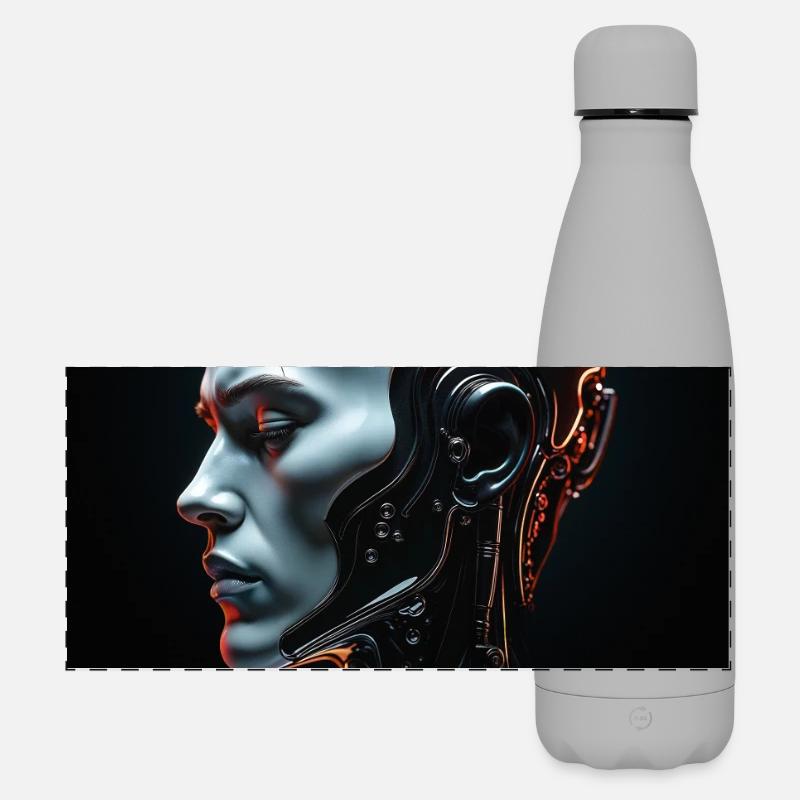MAD-MND : Machine - Gourde isotherme panoramique mate 500 ml - gris