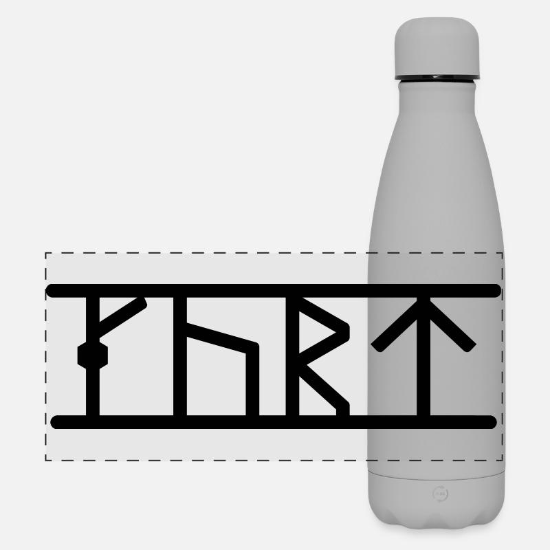 Kurt - Matte Panorama Isolierflasche 500 ml - Grau