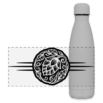 Hops Symbol - Matte Panoramic Thermal Bottle 500 ml - grey - Front