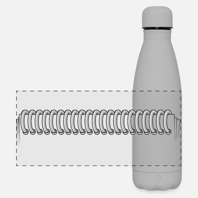 POSTSCRIPT H - Matte Panoramic Thermal Bottle 500 ml - grey