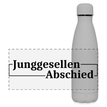 Junggesellenabschied Jga Party - Matte Panorama Isolierflasche 500 ml - Grau - Vorne