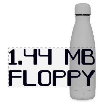 Floppy Disk 90s Storage - Matte Panoramic Thermal Bottle 500 ml - grey - Front