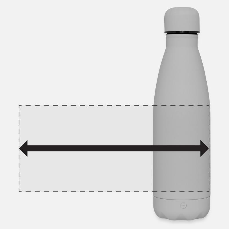 Symbol arrow with two points - Matte Panoramic Thermal Bottle 500 ml - grey